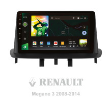 Штатна магнітола SIGMA X9232 ANDROID 10 2+32 Gb 4G DSP Renault Megane 3 2008-2014 (две косы) 9