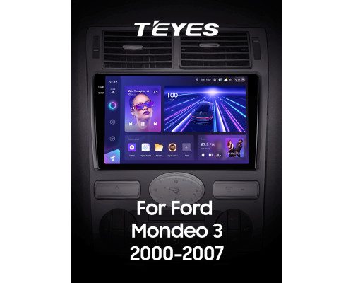 Штатна магнітола Teyes CC3 6+128 Gb Ford Mondeo 3 2000-2007 (F2) 9