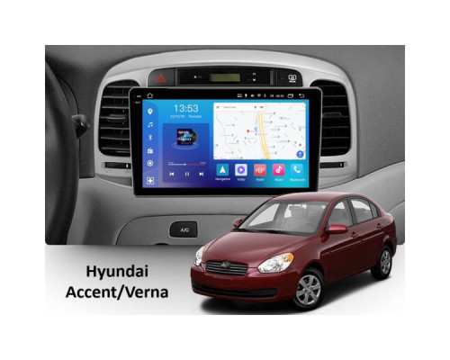 Штатная магнитола FORS.auto FS 6 MAX для Hyundai Accent 2009-2012/Verna (6+128Gb, 9") 2008-2011