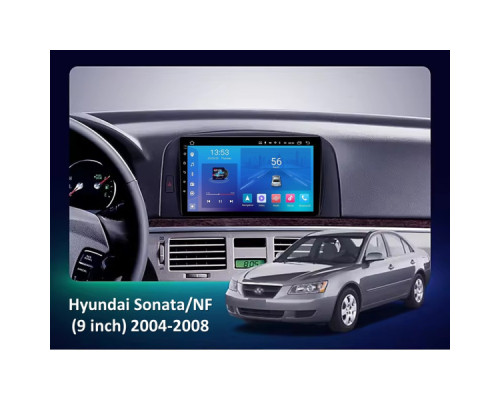 Штатная магнитола FORS.auto FS 1 LITE для Hyundai Sonata/NF (1+32Gb, 9") 2004-2008