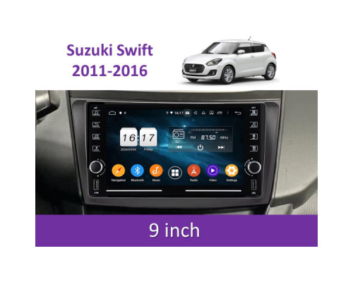 Штатная магнитола FORS.auto K100 для Suzuki Swift (1+16Gb, 8") 2011-2016