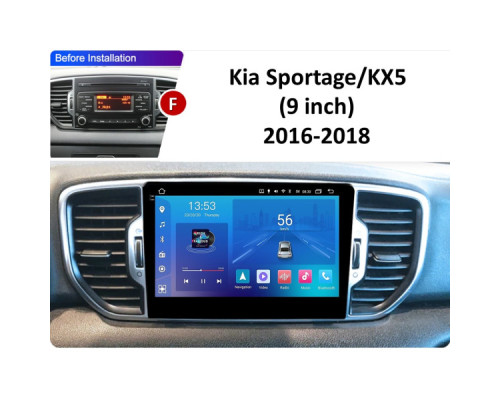 Штатная магнитола FORS.auto FS 2 ULTRA для Kia Sportage/KX5 (2+32Gb, 9") 2016-2018