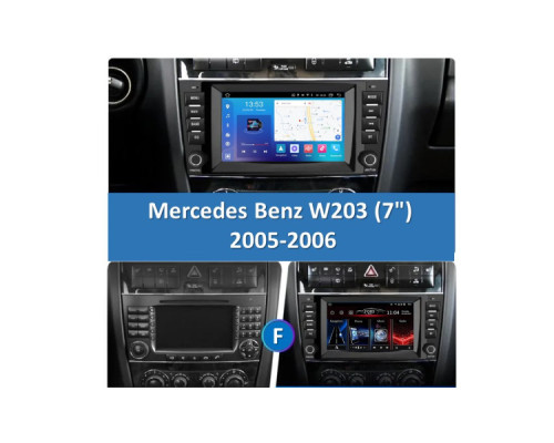 Штатна магнітола FORS.auto FS 2 PRO для Mercedes-Benz W203 (7", 2+32Gb, CarPlay) 2005-2006