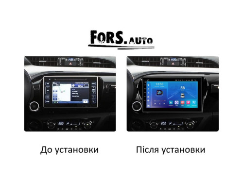 Штатна магнітола FORS.auto FS 1 LITE для Toyota Revo/Hilux (1+32Gb, 10") 2016-2019