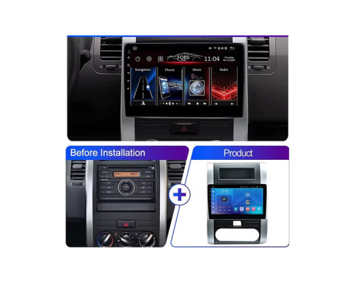 Штатная магнитола FORS.auto FS 1 LITE для Nissan X-Trail (1+32Gb, 10") 2007-2014