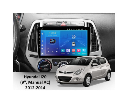 Штатная магнитола FORS.auto FS 1 LITE для Hyundai i20 (1+32Gb, 9", Manual AC) 2012-2014