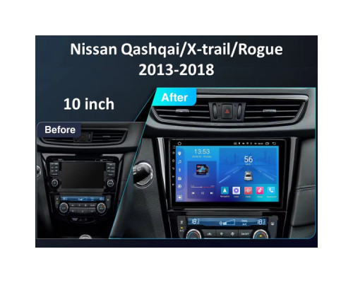 Штатная магнитола FORS.auto FS 1 LITE для Nissan Qashqai/X-trail/Rogue (1+32Gb, 10") 2013-2018