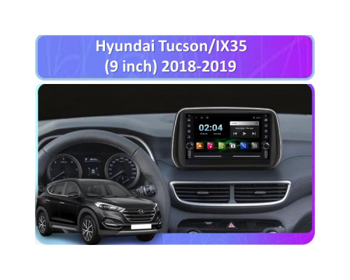 Штатная магнитола FORS.auto K100 для Hyundai Tucson/IX35 (1+16Gb, 8") 2018-2019