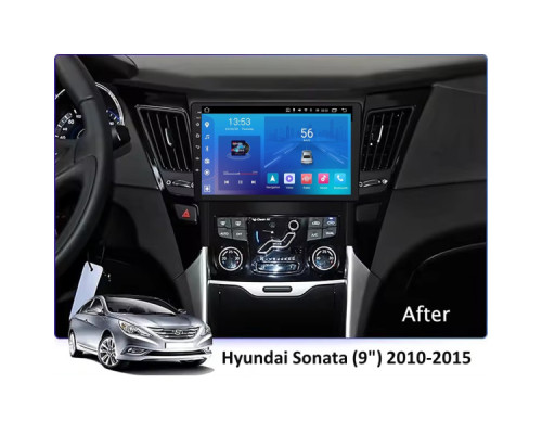 Штатная магнитола FORS.auto FS 1 LITE для Hyundai Sonata (1+32Gb, 9") 2010-2015