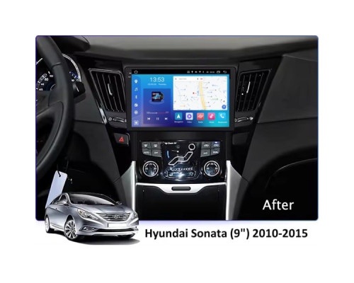 Штатная магнитола FORS.auto FS 4 MAX для Hyundai Sonata (4+32Gb, 9") 2010-2015