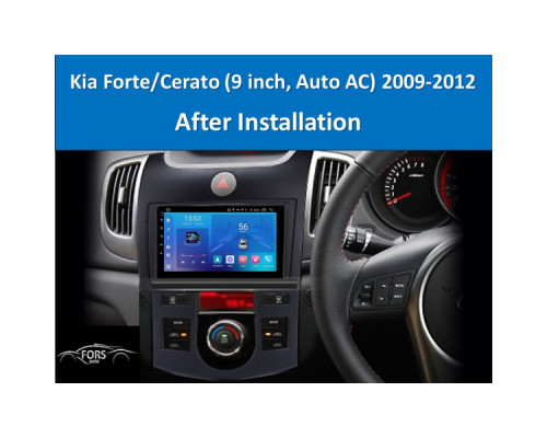 Штатная магнитола FORS.auto FS 1 LITE для Kia Forte/Cerato (1+32Gb, 9", Auto AC) 2009-2012