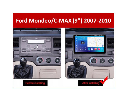 Штатная магнитола FORS.auto FS 2 PRO для Ford Mondeo/C-MAX (2+32Gb, 9") 2007-2010