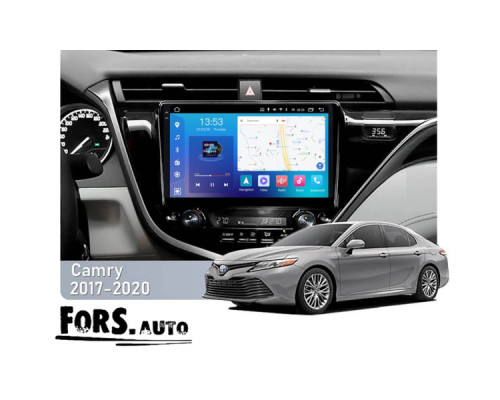 Штатная магнитола FORS.auto FS 6 MAX  для Toyota Camry (6+128Gb, 10") 2018+