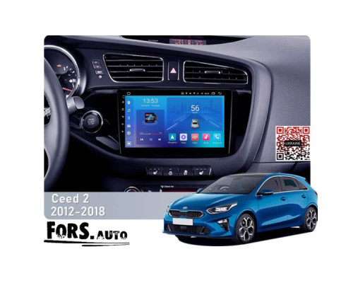 Штатная магнитола FORS.auto FS 1 LITE для Kia Ceed 2 JD (1+32Gb, 9") 2012-2018