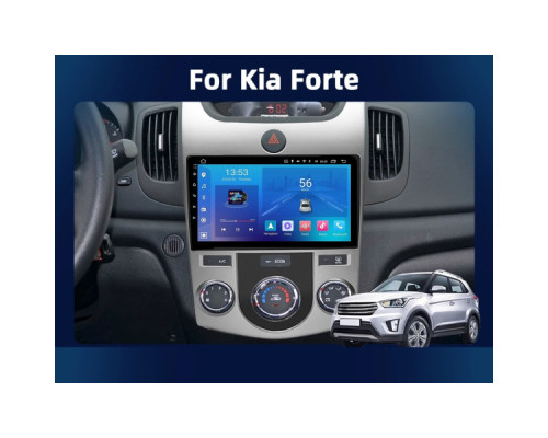 Штатная магнитола FORS.auto FS 1 LITE для Kia Forte/Cerato (1+32Gb, 9", Manual AC) 2008-2012