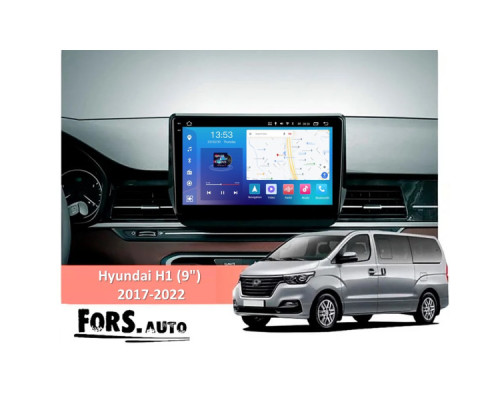 Штатная магнитола FORS.auto FS 4 PRO для Hyundai H1 (4+64Gb, 9") 2017-2022