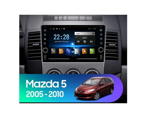 Штатная магнитола FORS.auto K100 для Mazda 5 (1+16Gb, 8") 2005-2010