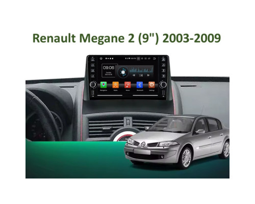 Штатная магнитола FORS.auto K100 для Renault Megane 2 (1+16Gb, 8") 2003-2009