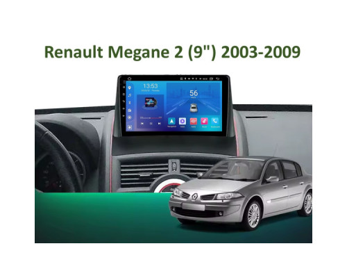 Штатная магнитола FORS.auto FS 1 LITE для Renault Megane 2 (1+32Gb, 9") 2003-2009