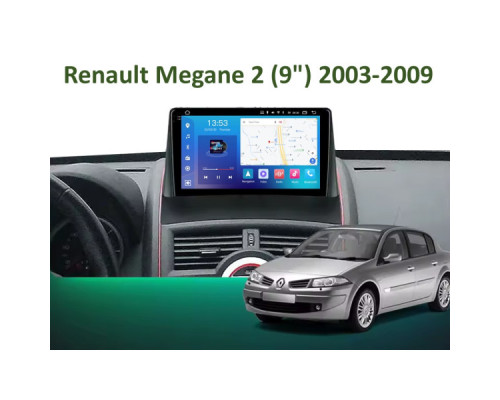 Штатная магнитола FORS.auto FS 6 MAX для Renault Megane 2 (6+128Gb, 9") 2003-2009