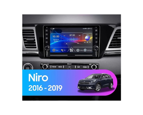 Штатная магнитола FORS.auto K100 для Kia Niro (1+16Gb, 8") 2016-2019