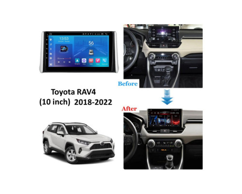 Штатная магнитола FORS.auto FS 1 LITE для Toyota RAV4 (1+32Gb, 10") 2018-2022