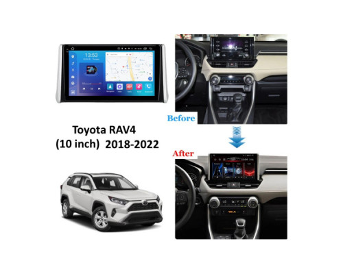 Штатная магнитола FORS.auto FS 6 MAX  для Toyota RAV4 (6+128Gb, 10") 2018-2022