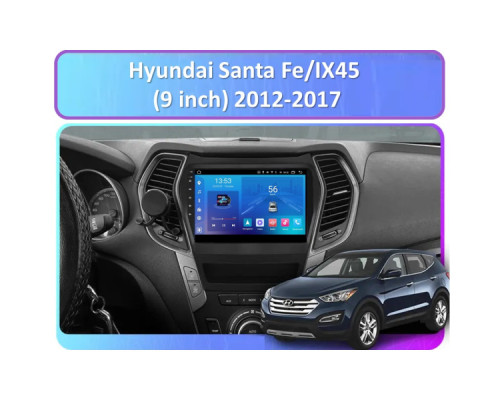 Штатная магнитола FORS.auto FS 1 LITE для Hyundai Santa Fe/IX45 (1+32Gb, 9") 2012-2017