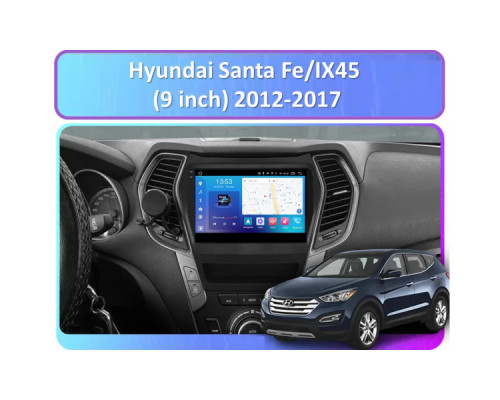 Штатная магнитола FORS.auto FS 2 PRO для Hyundai Santa Fe/IX45 (2+32Gb, 9") 2012-2017