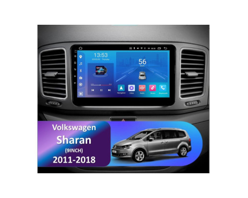 Штатна магнітола FORS.auto FS 1 LITE для Volkswagen Sharan (1+32Gb, 9") 2011-2018