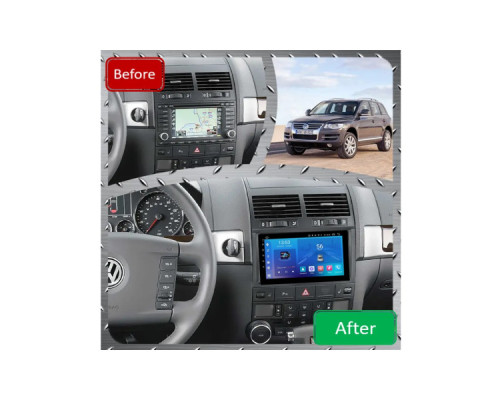 Штатная магнитола FORS.auto FS 1 LITE для Volkswagen Touareg (1+32Gb, 9") 2002-2010