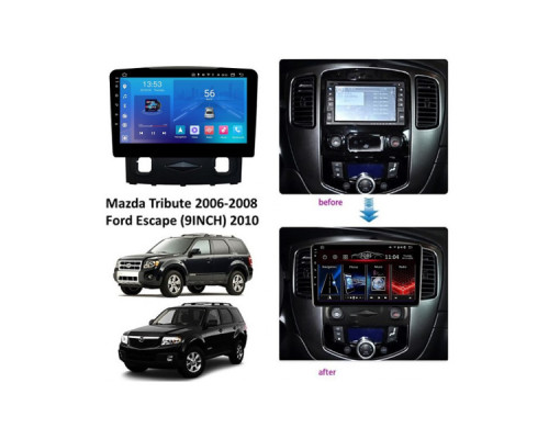 Штатная магнитола FORS.auto FS 1 LITE для Mazda Tribute 2006-2008/Ford Escape (1+32Gb, 9") 2010+