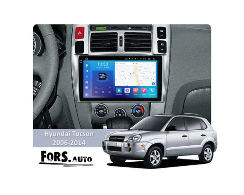 Штатная магнитола FORS.auto FS 4 PRO для Hyundai Tucson (4+64Gb, 10") 2006-2014