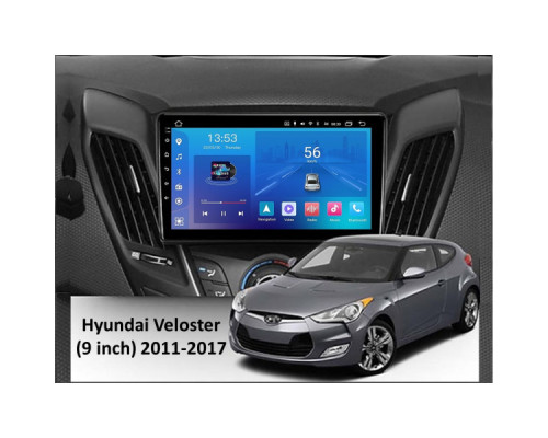 Штатная магнитола FORS.auto FS 1 LITE для Hyundai Veloster (1+32Gb, 9") 2011-2017