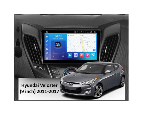 Штатная магнитола FORS.auto FS 4 PRO для Hyundai Veloster (4+64Gb, 9") 2011-2017