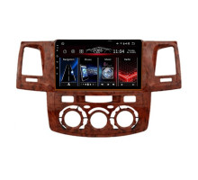 Штатная магнитола FORS.auto FS 1 LITE для Toyota Fortuner/Vigo/Hilux (1+32Gb, 9", Manual AC, wooden) 2007-2014