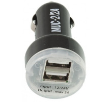 Зарядний пристрій USB Mystery MUC 2/2A 12/5V 2А