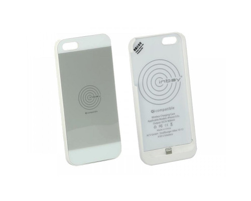 Чохол 240000-20-01 для бездротової зарядки Inbay для iPhone 5/5S white