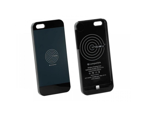 Чохол 240000-20-02 для бездротової зарядки Inbay для iPhone 5/5S black