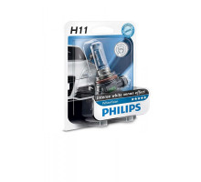 Лампа галогенна Philips H11 WhiteVision +60%, 3700K, 1шт/блістер 12362WHVB1