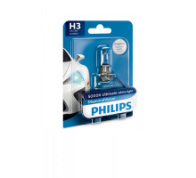 Лампа галогенна Philips H3 Diamond Vision, 5000K, 1шт/блістер 12336DVB1