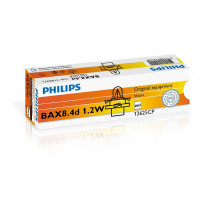 Лампа розжарювання Philips BAX BX8.4d Black, 10шт/картон 12625CP