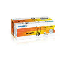 Лампа розжарювання Philips W21W, 10шт/картон 12065CP