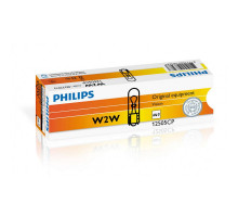 Лампа розжарювання Philips W2W, 10шт/картон 12505CP