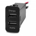 Роз'єм USB в штатну заглушку Carav 17-108 для SUZUKI (2 порти: аудіо + ЗУ)