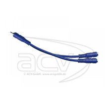 Кабель межблочный (Y) ACV 30.4940-201 (1 папа - 2 мама) blue
