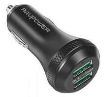 Зарядний пристрій RavPower RP-VC007 Dual USB 3.0 36W Qualcomm Quick Charger