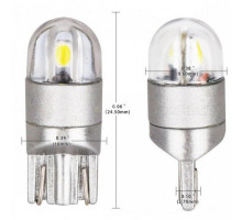 Габарит LED IDIAL 481 T10 3030 2SMD/200LM 1W 6000K 12V CANBUS бл. (2 шт)