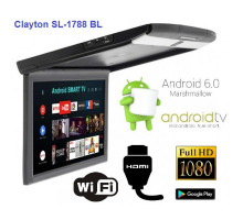 Монитор потолочный Clayton SL-1788 BL (черный) Android