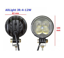 Світлодіодна фара далекого світла AllLight JR-4-12W 4chip EPISTAR 9-30V